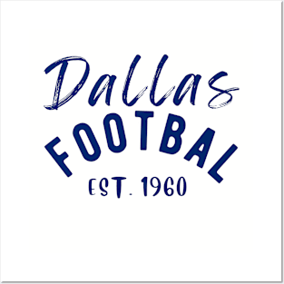 Dallas Football Vintage Style Posters and Art